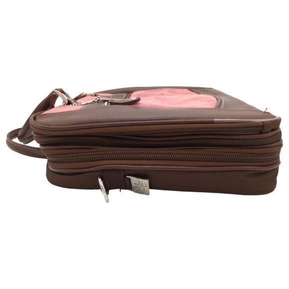 Mobile Edge 16" Scanfast Laptop Messenger Bag Pink Suede Checkpoint Friendly TSA - Picture 12 of 16